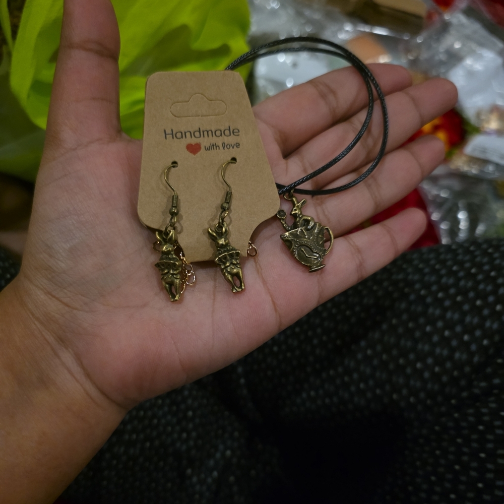 2for$40 Whimsical Bunny Jewelry Set – Fantasy Aesthetic